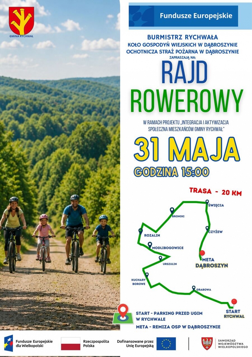 Rajd Rowerowy ze startem w Rychwale