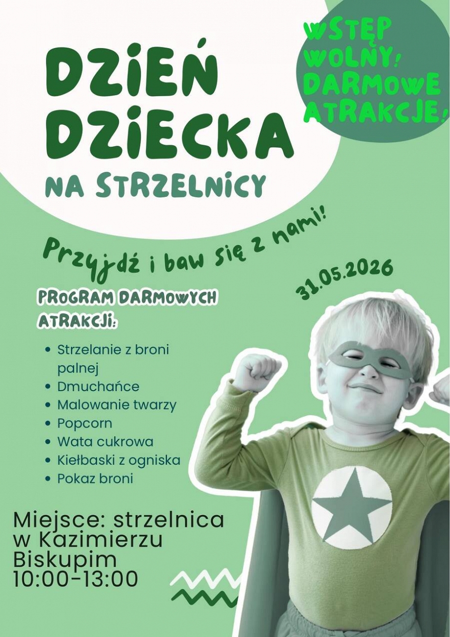Dzień Dziecka na strzelnicy w Kazimierzu Biskupim
