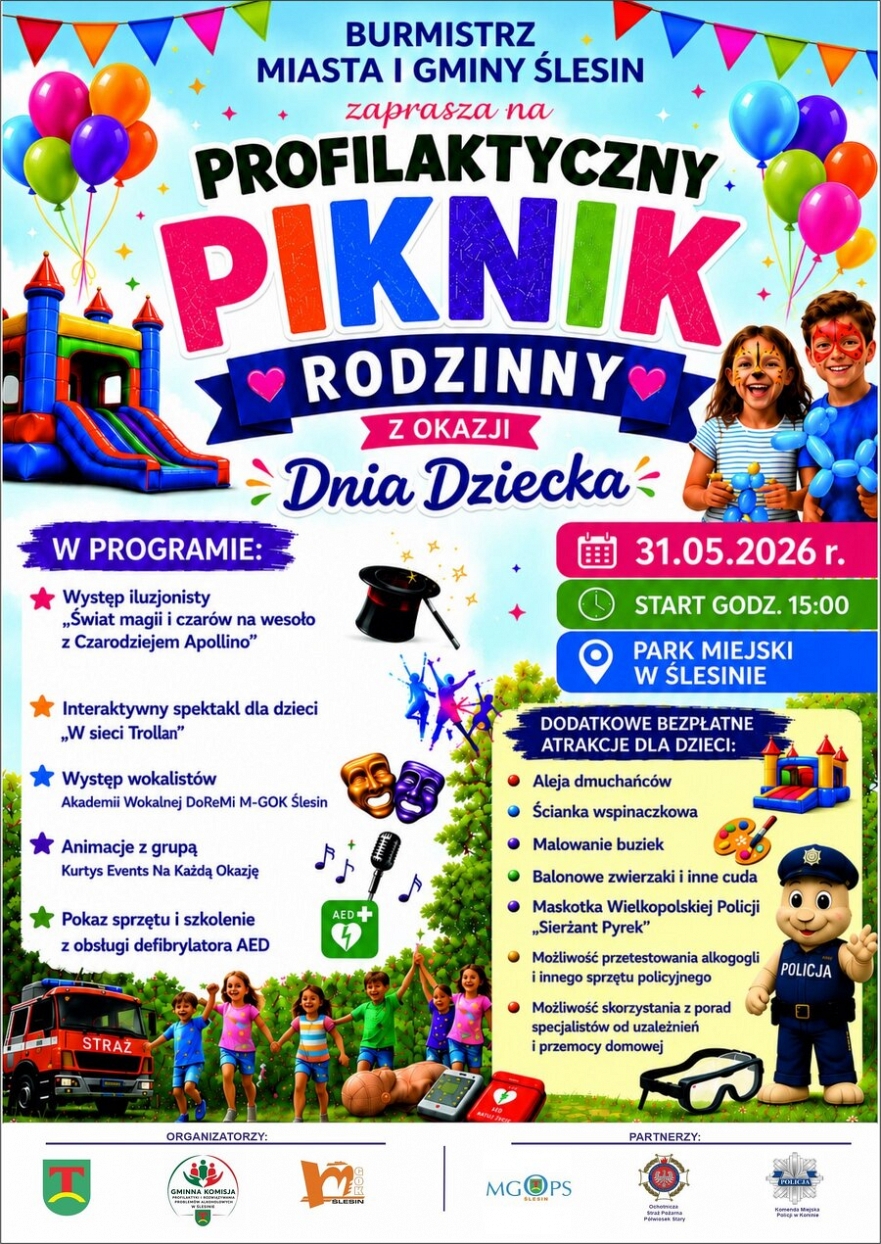 Profilaktyczny Piknik Rodzinny w Ślesinie