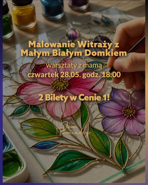 Warsztaty malowania witraży w Domu Pomiędzy