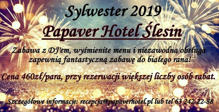 Bal Sylwestrowy w Hotelu Papaver