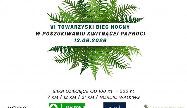VI Towarzyski Bieg Nocny w Poszukiwaniu Kwitnącej Paproci