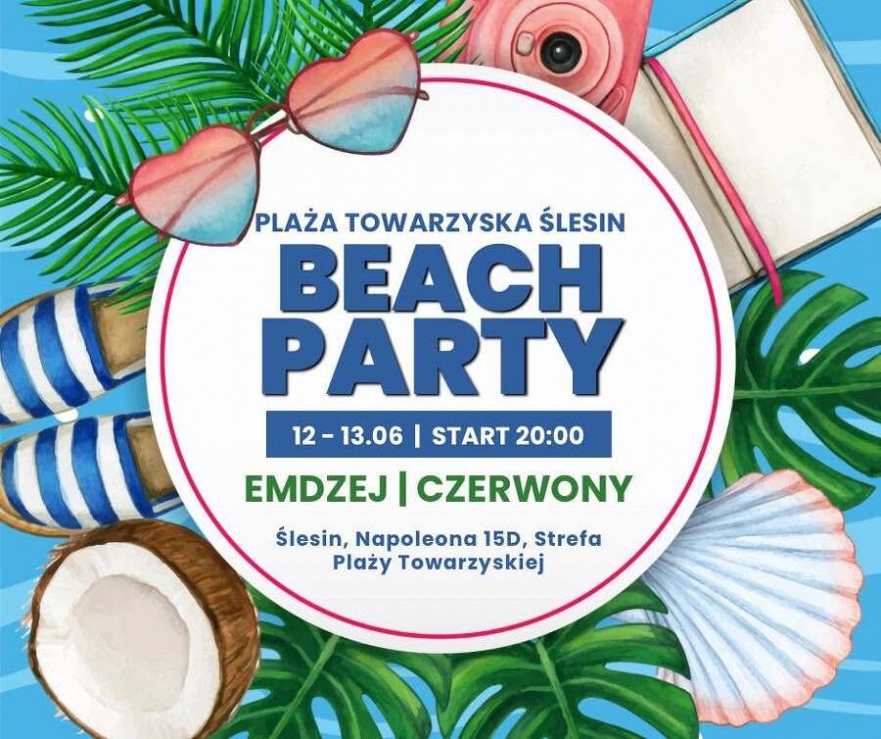 Impreza na plaży w Ślesinie