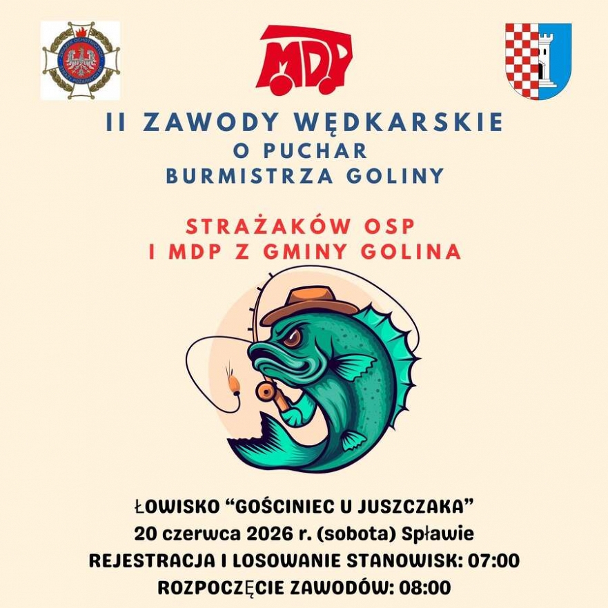 II Zawody wędkarskie o puchar burmistrza Goliny