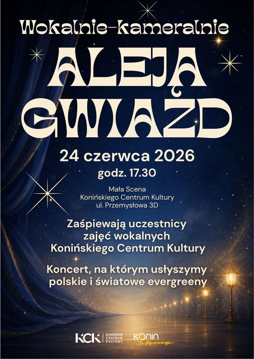"Aleją gwiazd" koncert w Konińskim Centrum Kultury