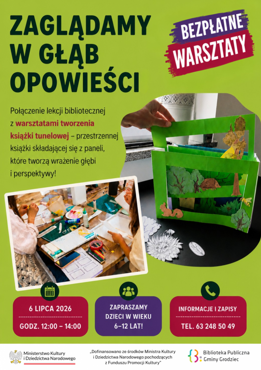 "Zaglądamy w głąb opowieści" w Bibliotece w Grodźcu