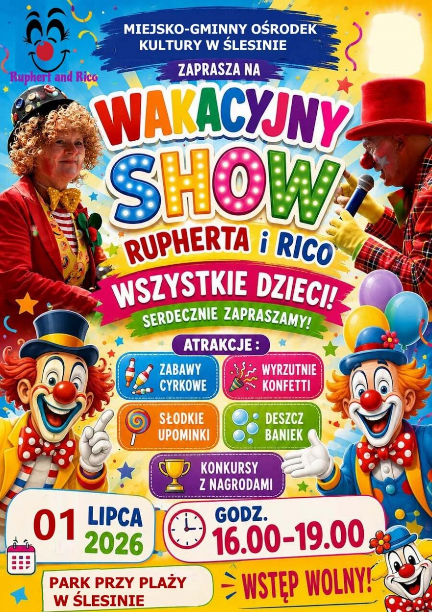 Wakacyjny show Ruperta i Rico