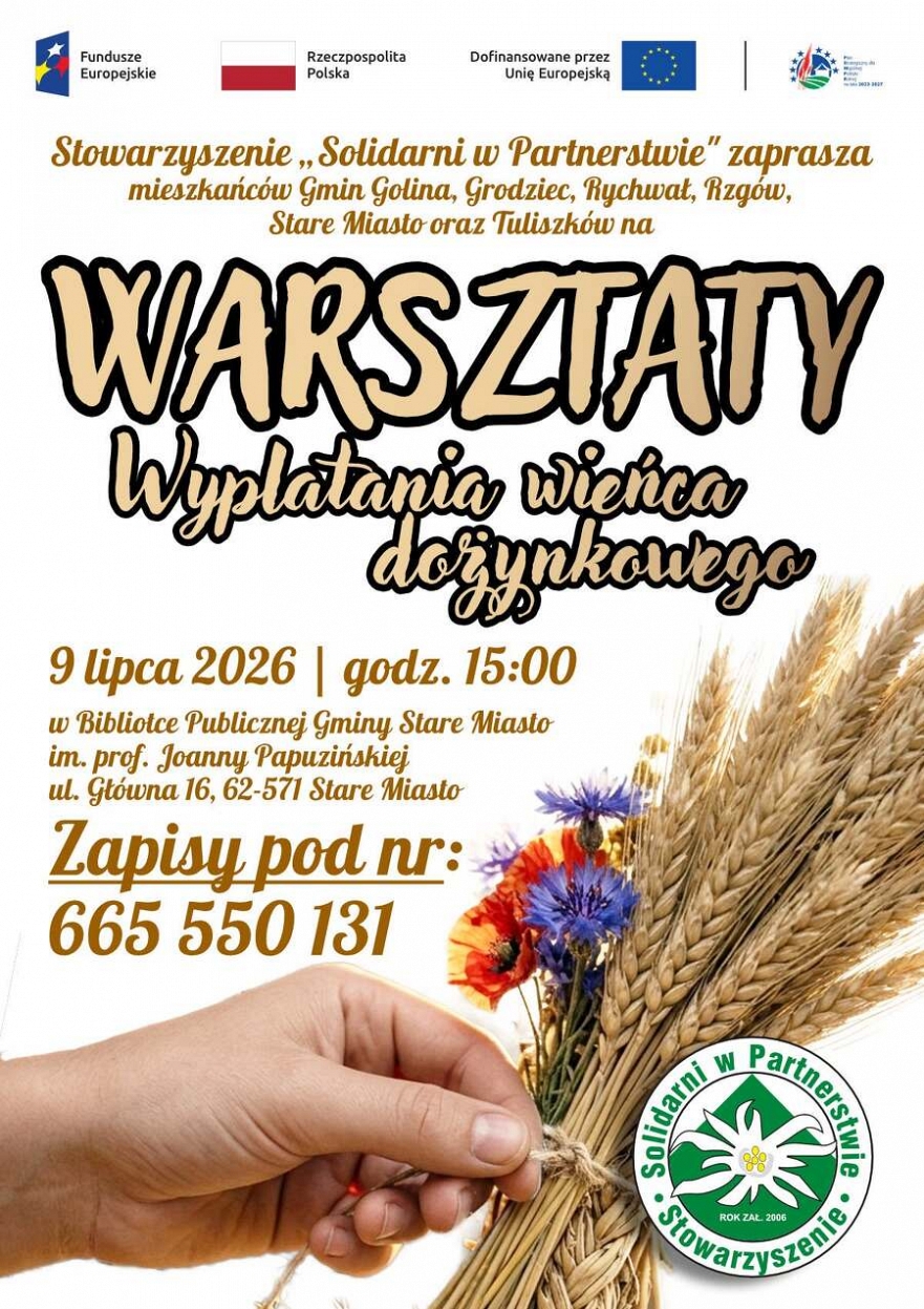 Warsztaty wyplatania wieńca dożynkowego