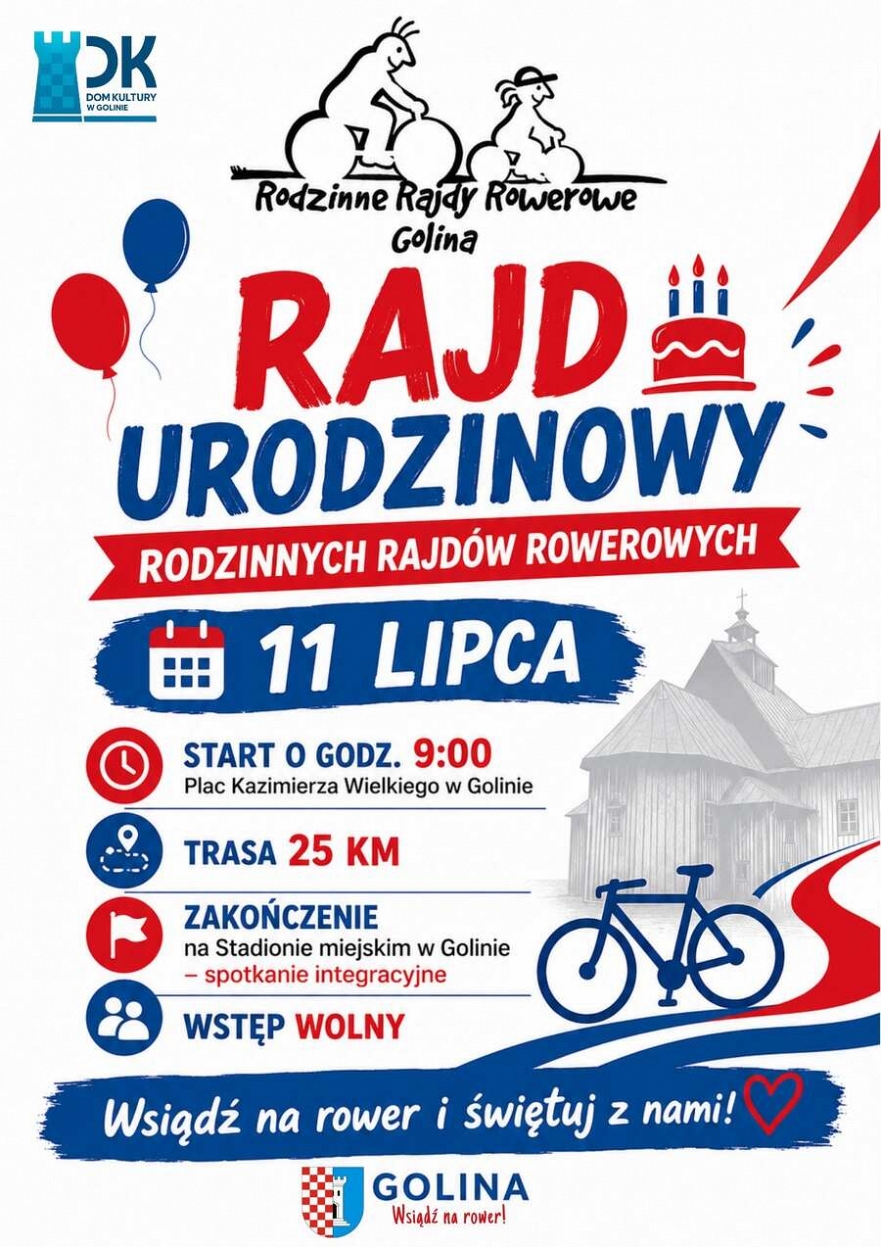 Rajd rowerowy w Golinie