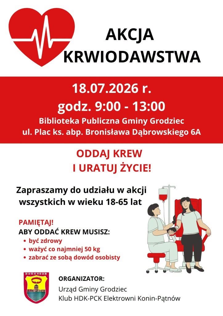 Akcja krwiodawstwa w Grodźcu