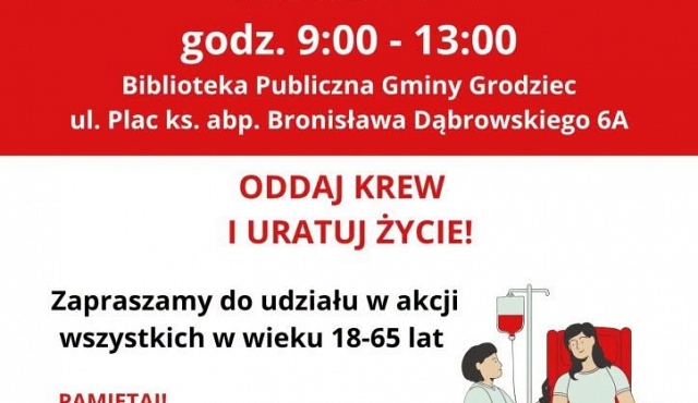 Akcja krwiodawstwa w Grodźcu