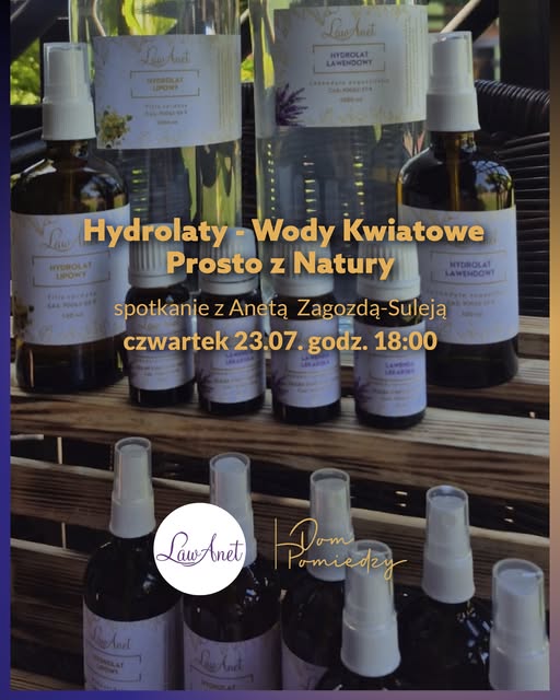 Wody kwiatowe prosto z natury w Domu Pomiędzy