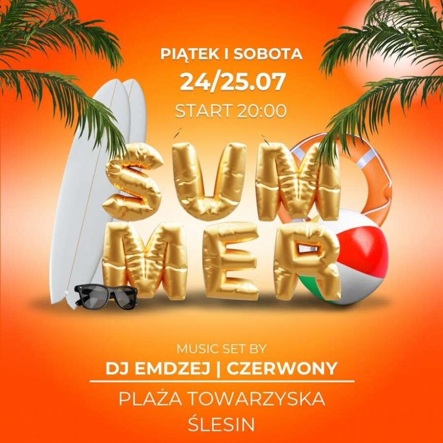 Impreza na Plaży Towarzyskiej w Ślesinie