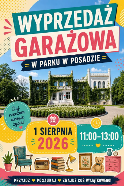 Wyprzedaż garażowa w Parku w Posadzie