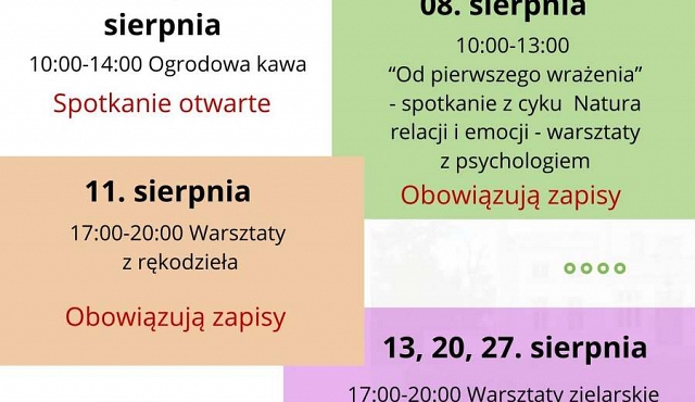 Sierpień w Pałacu w Posadzie