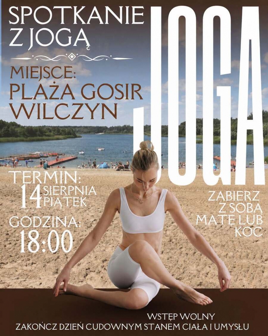 Joga na plaży w Wilczynie