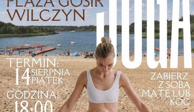 Joga na plaży w Wilczynie