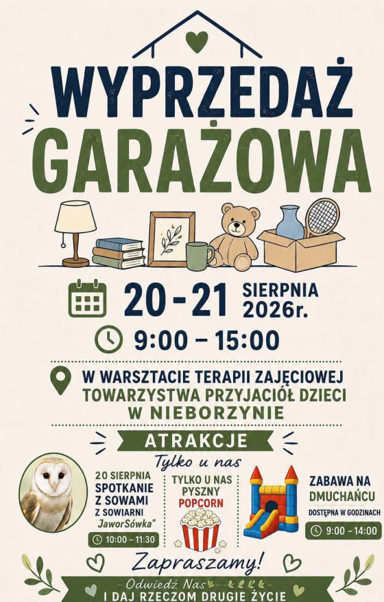 Wyprzedaż garażowa w Nieborzynie