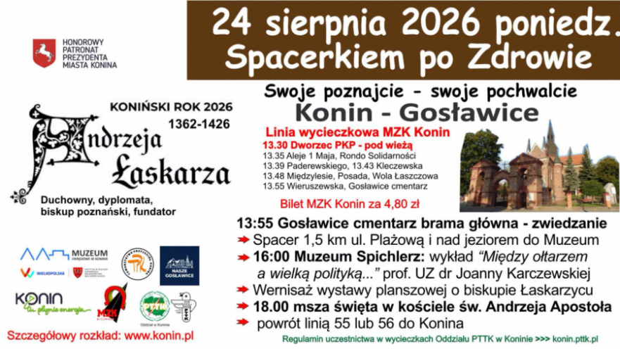 Spacerkiem po Zdrowie: Konin - Gosławice