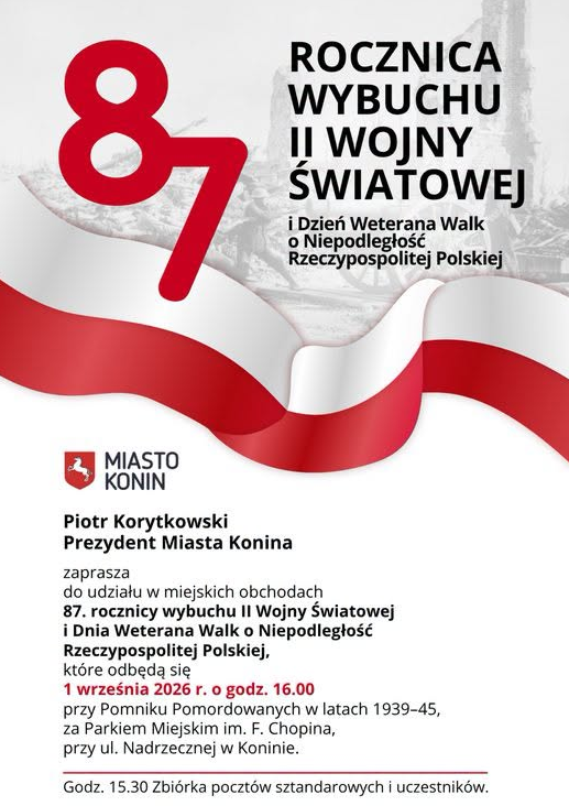 87. Rocznica Wybuchu II Wojny Światowej