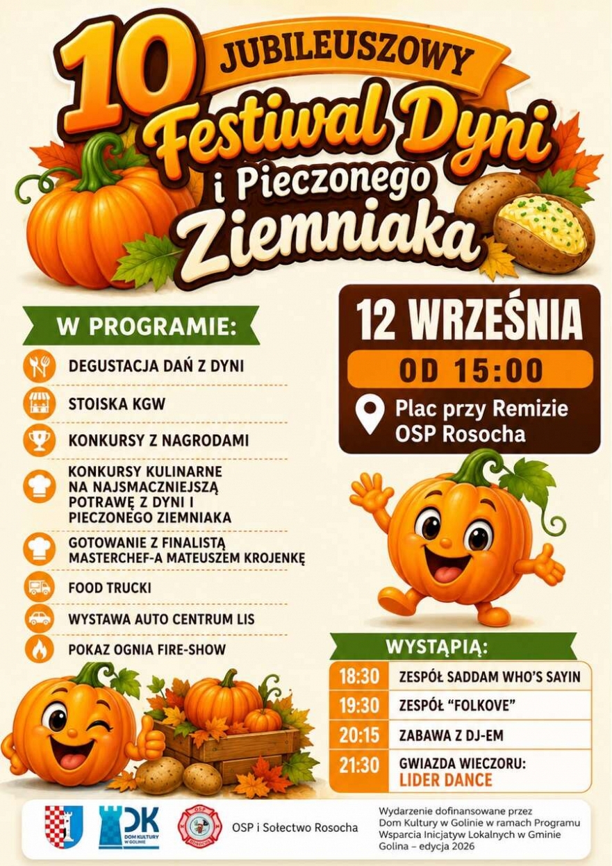 Festiwal dyni i pieczonego ziemniaka w Golinie