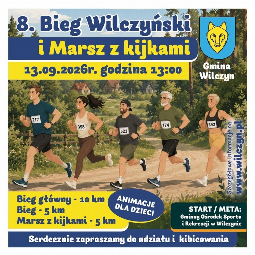 8.Bieg Wilczyński i Marsz z Kijkami