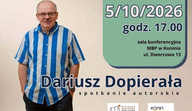 Spotkanie autorskie w MBP w Koninie - Dariusz Dopierała