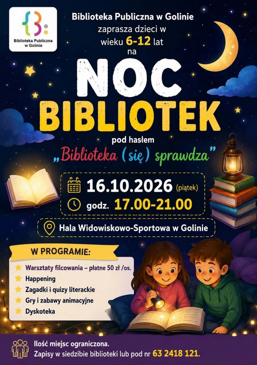 Noc Bilbiotek w Golinie