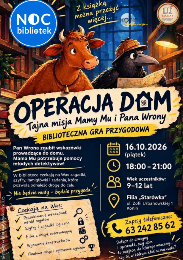 Biblioteczna gra przygodowa w Filii Dziecięcej MBP Konin