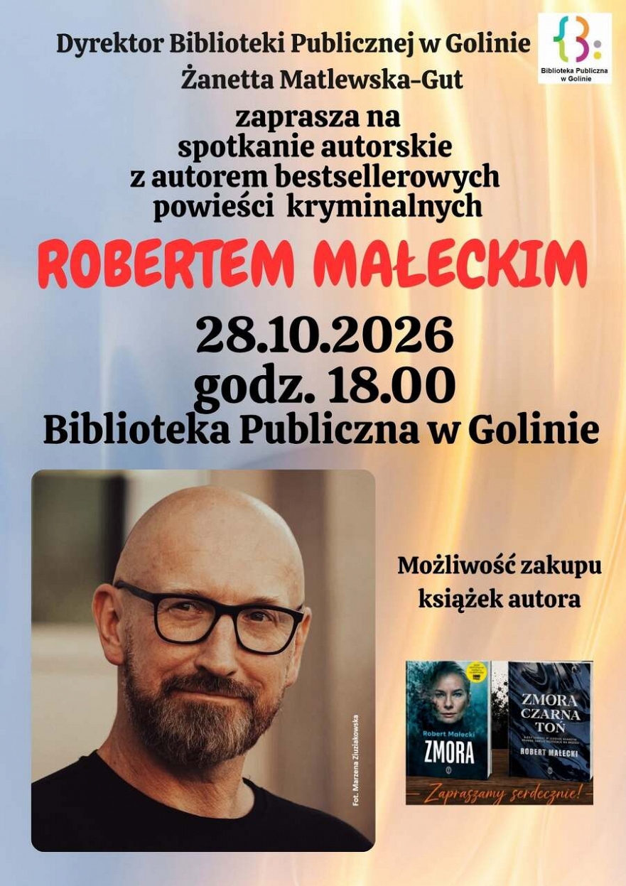 Spotkanie autorskie w Bibliotece Publicznej w Golinie