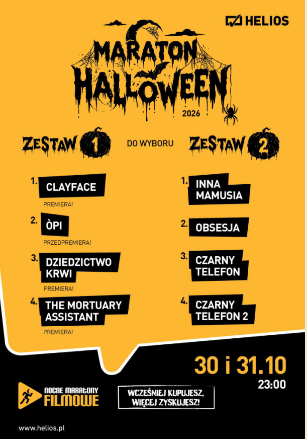 Maraton Halloween w Kinie Helios