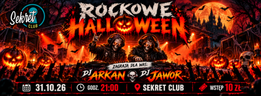 Rockowe Halloween w Sekret Club Konin