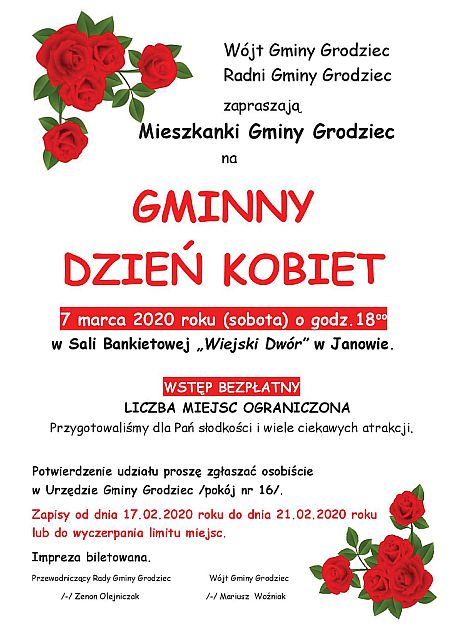 Dzień Kobiet w Gminie Grodziec